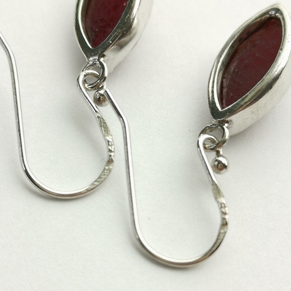 New Ruby in sterling silver earrings - Picture 3 of 7